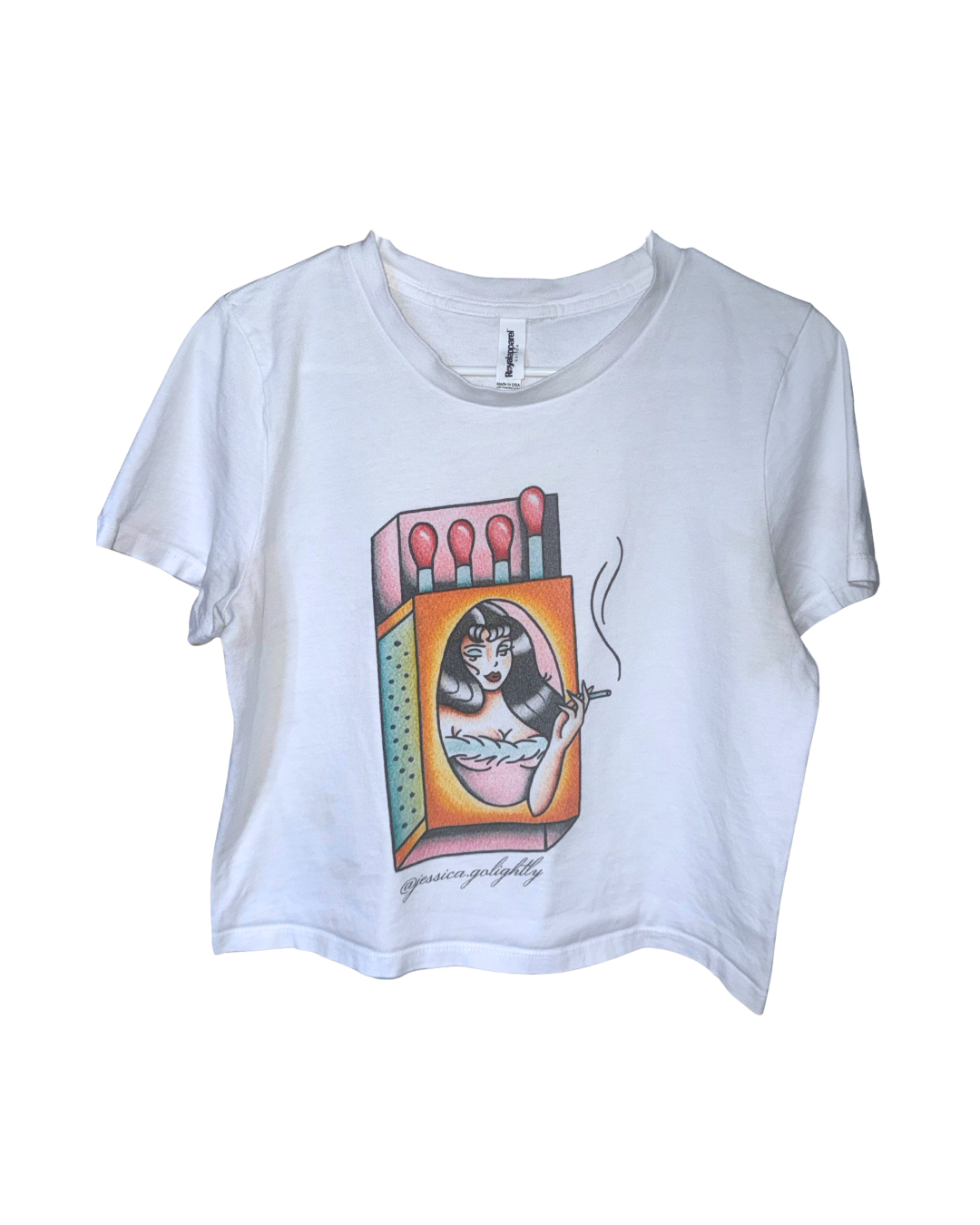 Matchbook Girl Crop Tee