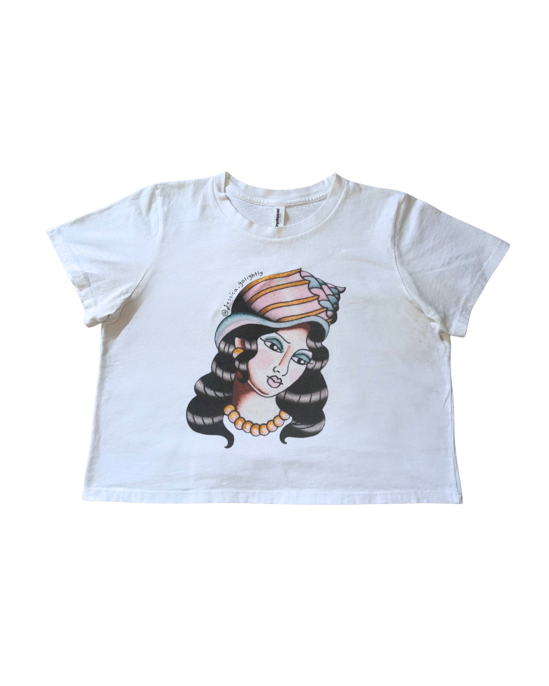 Shell Girl Crop Tee