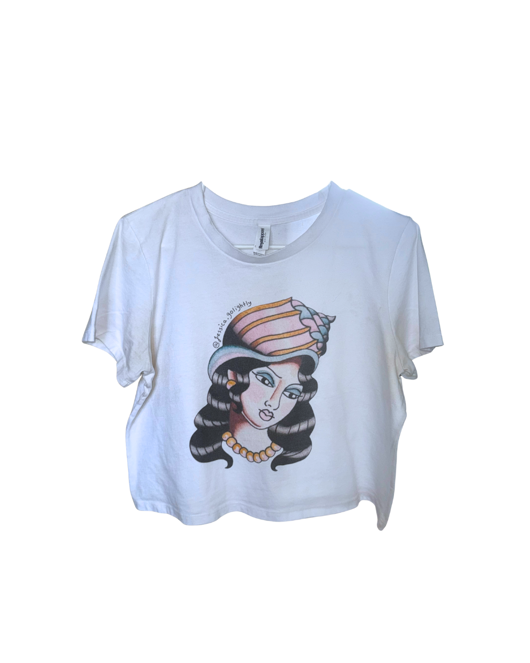 Shell Girl Crop Tee